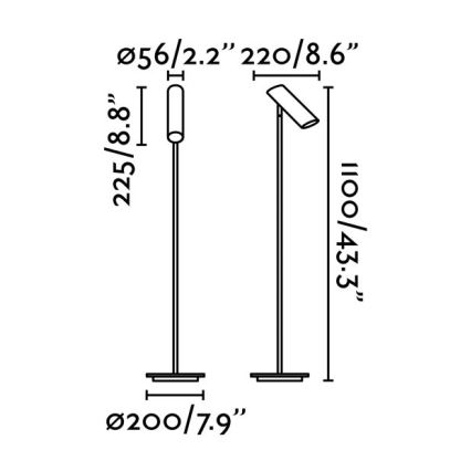 FARO 29883 - golvbelysning LINK 1xGU10/11W/230V vit