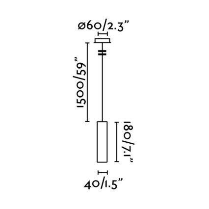 FARO 29894 - LED Ljuskrona med snöre ORA LED/4W/230V vit