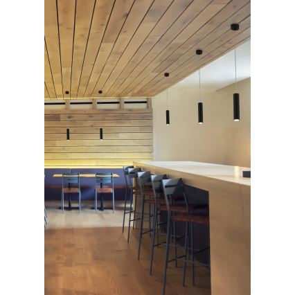 FARO 29895 - LED Ljuskrona med upphängningsrem  ORA LED/4W/230V svart 
