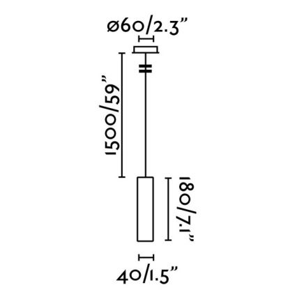 FARO 29895 - LED Ljuskrona med upphängningsrem  ORA LED/4W/230V svart 