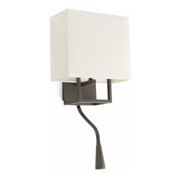 FARO 29983 - LED Väggbelysning VESPER 1xE14/20W/230V + LED/1W