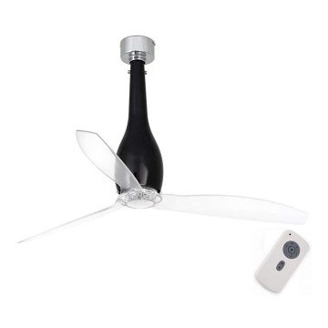 FARO 32002 - Takfläkt ETERFAN svart/klar Ø 128 cm + fjärrkontroll