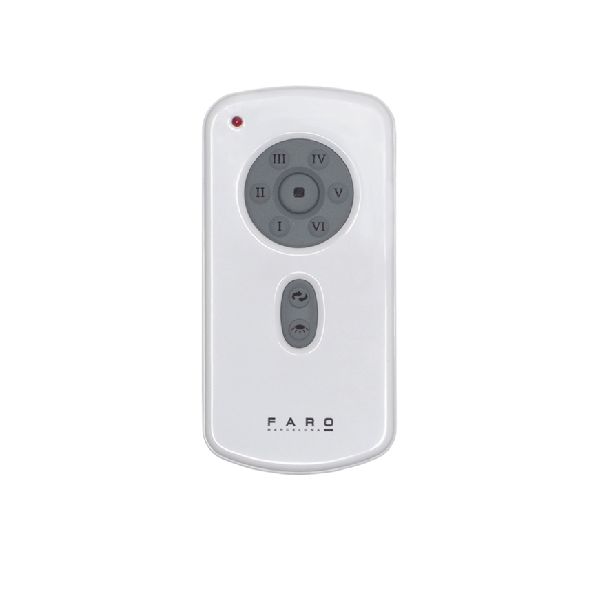 FARO 32030 - Takfläkt MINI ETERFAN svart diameter 128 cm + fjärrkontroll