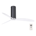 FARO 32035 - Takfläkt TUBE FAN svart/genomskinlig + fjärrkontroll