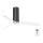 FARO 32035 - Takfläkt TUBE FAN svart/klar Ø 128 cm + fjärrkontroll
