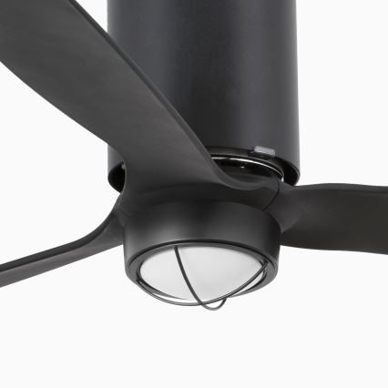 FARO 32043WP-10 - LED takfläkt MINI TUBE FAN LED/16W/230V svart d. 128 cm SMART + Fjärrkontroll