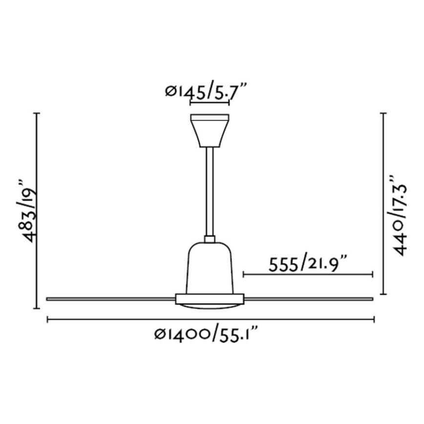 FARO 33001 - Takfläkt INDUS