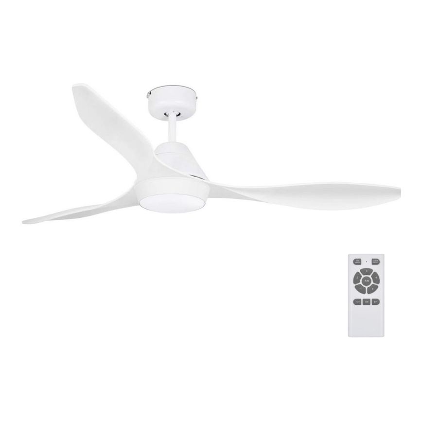 FARO 33346 - LED Takfläkt POLARIS LED/18W/230V vit Ø 132 cm + fjärrkontroll