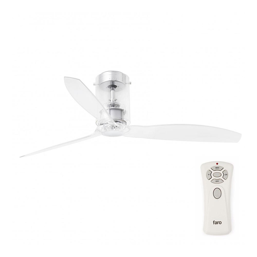 FARO 33393 - Takfläkt MINI rör fläkt med Fjärrkontroll  och DC-motor