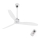 FARO 33394 - Takfläkt JUST FAN skinande krom/genomskinlig + fjärrkontroll
