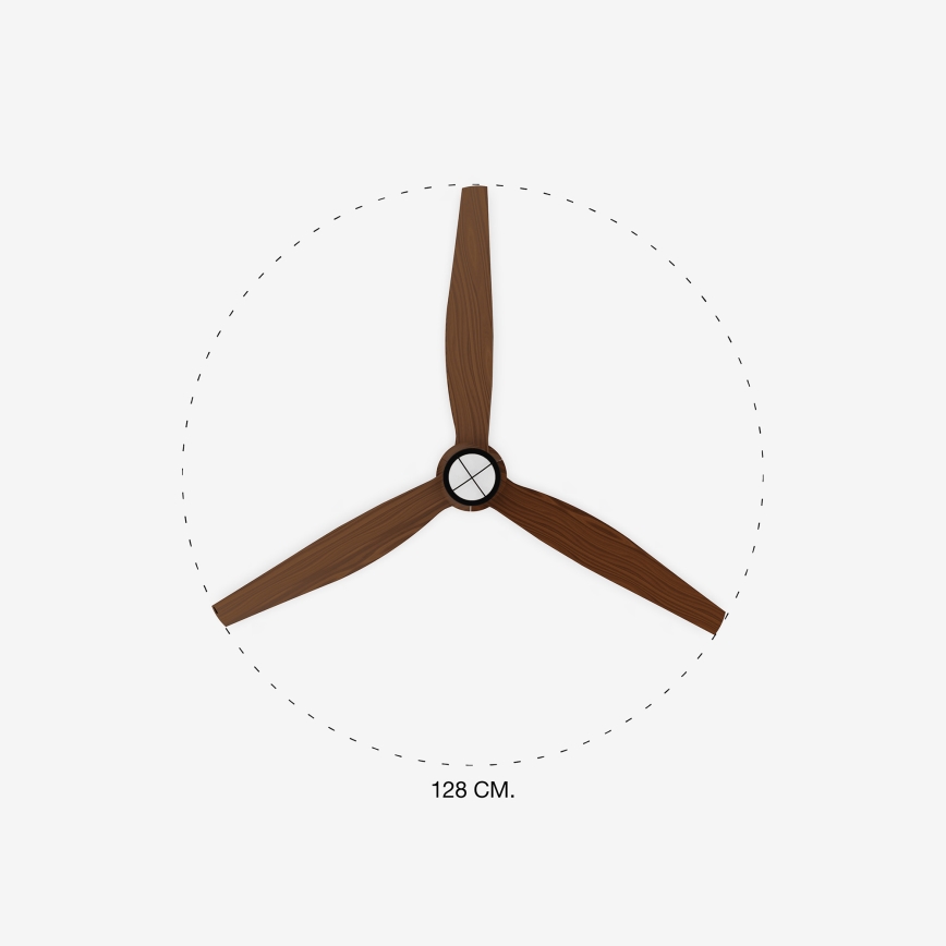 FARO 33395-10 - LED takfläkt JUST FAN LED/16W/230V svart/brun + fjärrkontroll