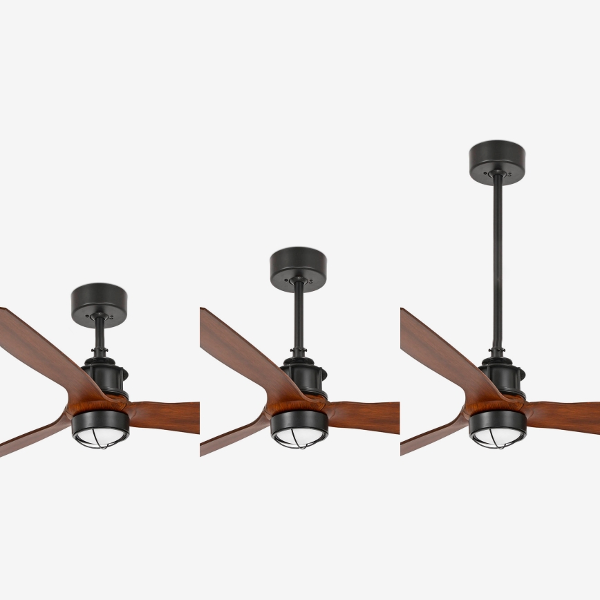 FARO 33395-10 - LED takfläkt JUST FAN LED/16W/230V svart/brun + fjärrkontroll