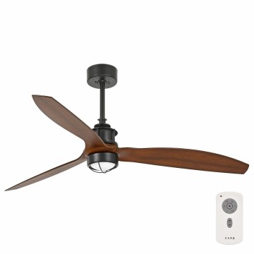 FARO 33395-10 - LED takfläkt JUST FAN LED/16W/230V svart/brun + fjärrkontroll