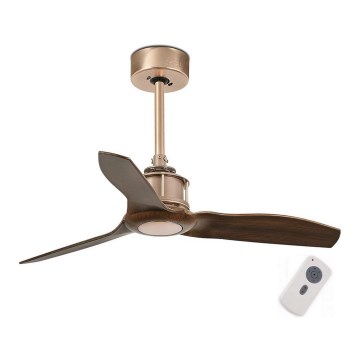 FARO 33423 - Takfläkt JUST FAN brun/koppar + fjärrkontroll