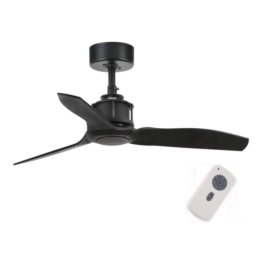 FARO 33424 - Takfläkt JUST FAN svart + fjärrkontroll