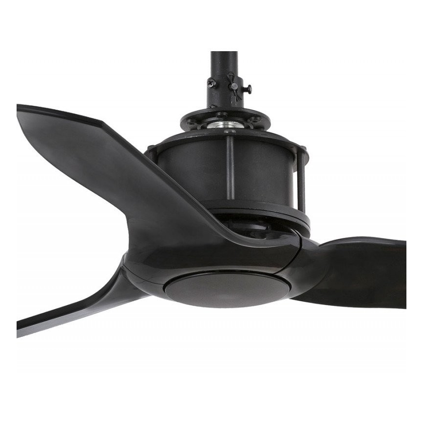 FARO 33424 - Takfläkt JUST FAN svart + fjärrkontroll