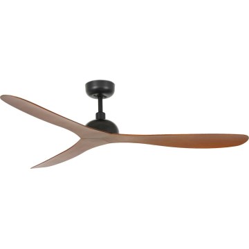 FARO 33447WT - Takfläkt GOTLAND L brun/svart diameter 132 cm Wi-Fi Tuya + fjärrkontroll