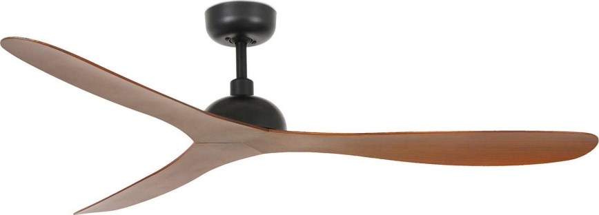 FARO 33447WT - Takfläkt GOTLAND L brun/svart diameter 132 cm Wi-Fi Tuya + fjärrkontroll