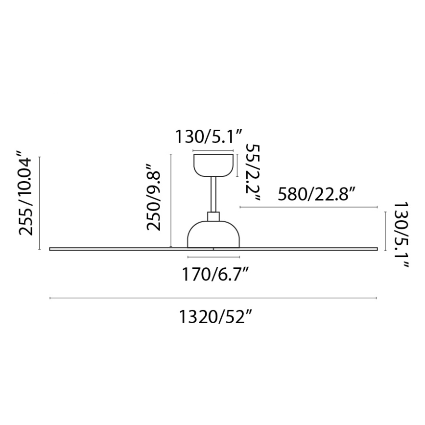 FARO 33447WT - Takfläkt GOTLAND L brun/svart diameter 132 cm Wi-Fi Tuya + fjärrkontroll