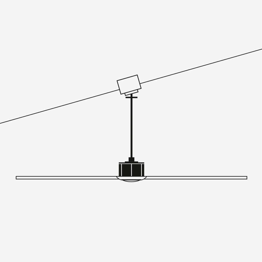 FARO 33461A - Takfläkt ANDROS XL vit + fjärrkontroll