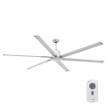 FARO 33465A - Takfläkt ANDROS XL matt krom diameter 213 cm + fjärrkontroll