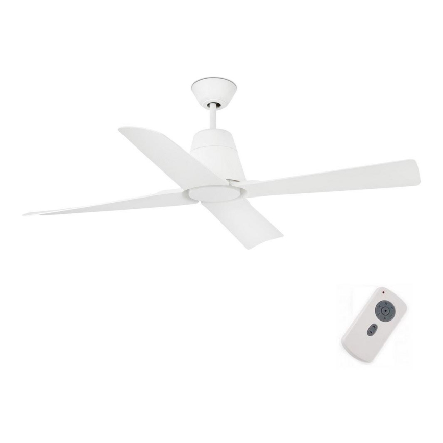 FARO 33480 - Takfläkt TYPHOON IP44 vit