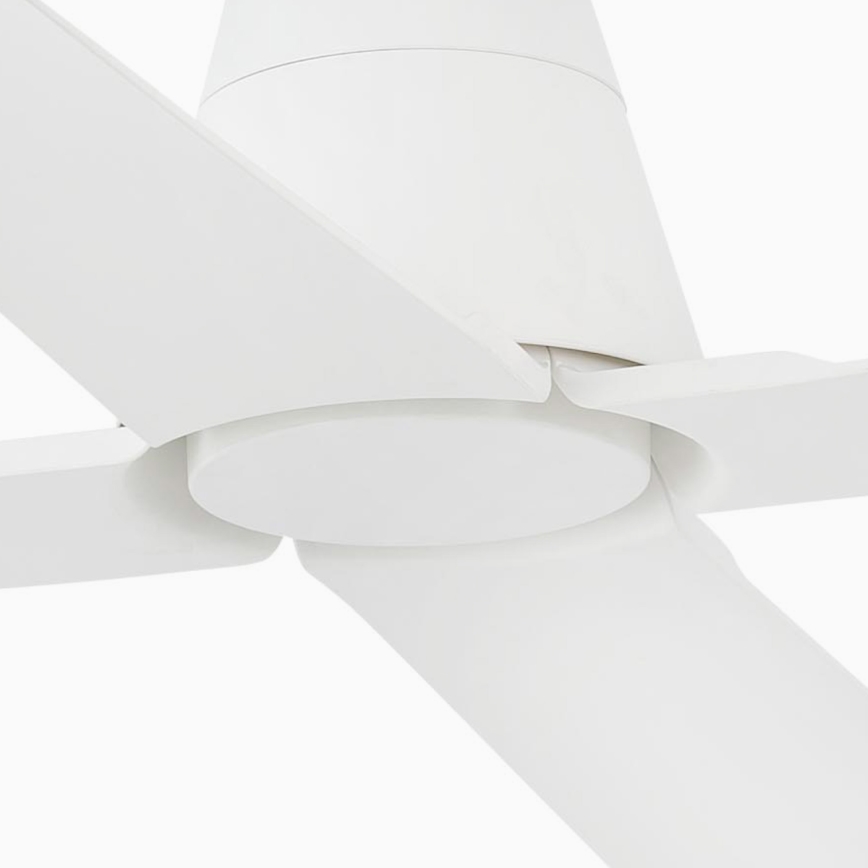 FARO 33480 - Takfläkt TYPHOON IP44 Ø 130 cm vit + fjärrkontroll