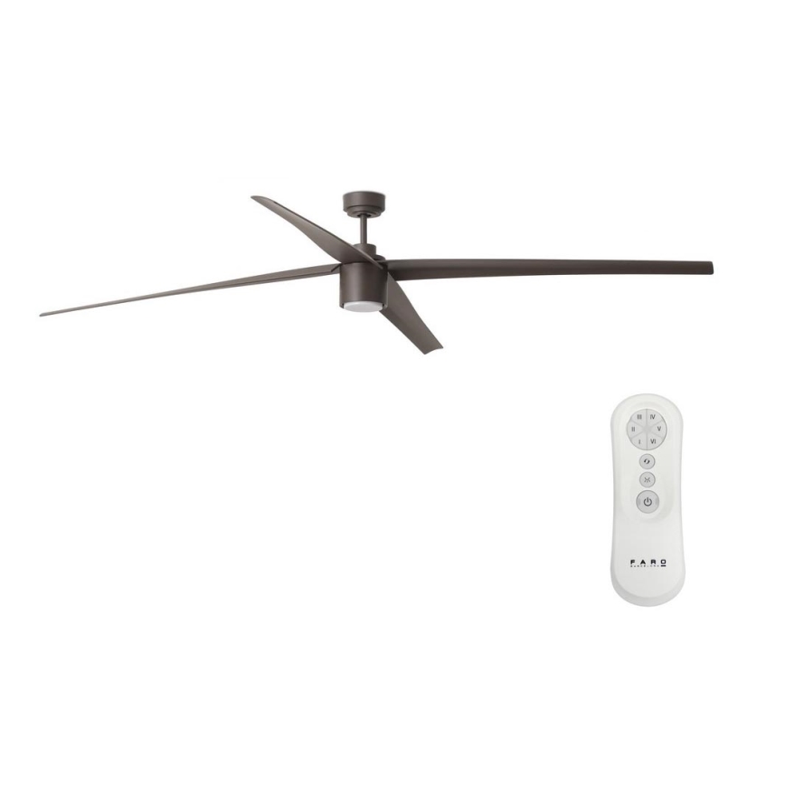 FARO 33495 - LED Dimbar takfläkt ATTOS LED/20W/230V brun + fjärrkontroll