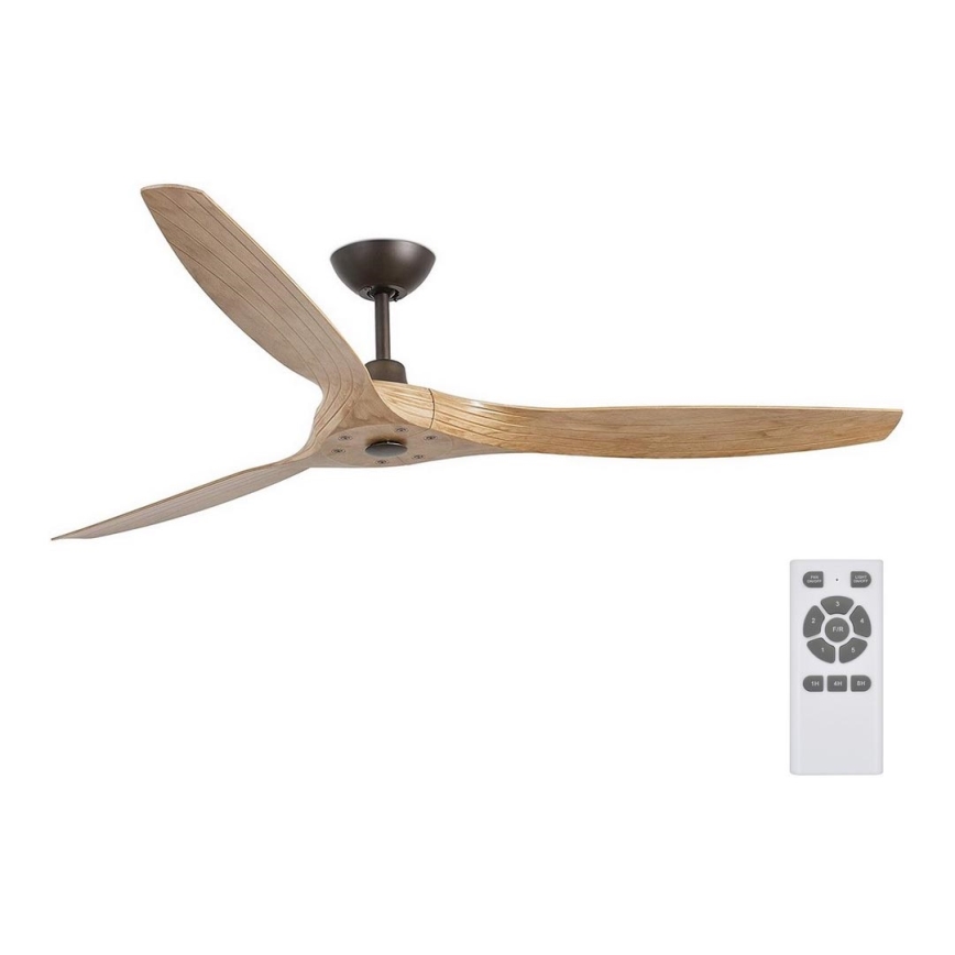 FARO 33519 - Takfläkt MOREA brun Ø 152 cm med fjärrkontroll
