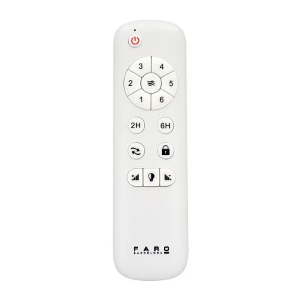 FARO 33524 - LED Takfläkt POROS LED/15W/230V vit/brun