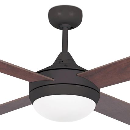 FARO 33702 - Takfläkt IBilIA med en Fjärrkontroll  2xE27/20W/230V brun