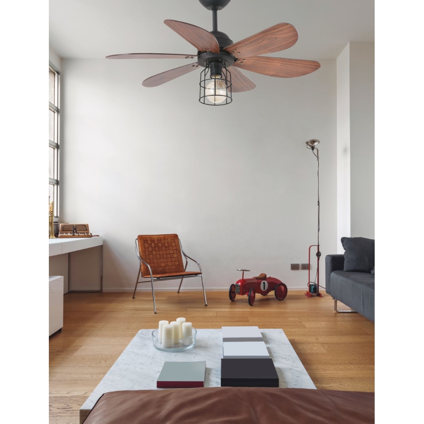 FARO 33703 - Takfläkt CHICAGO 1xE27/15W/230V