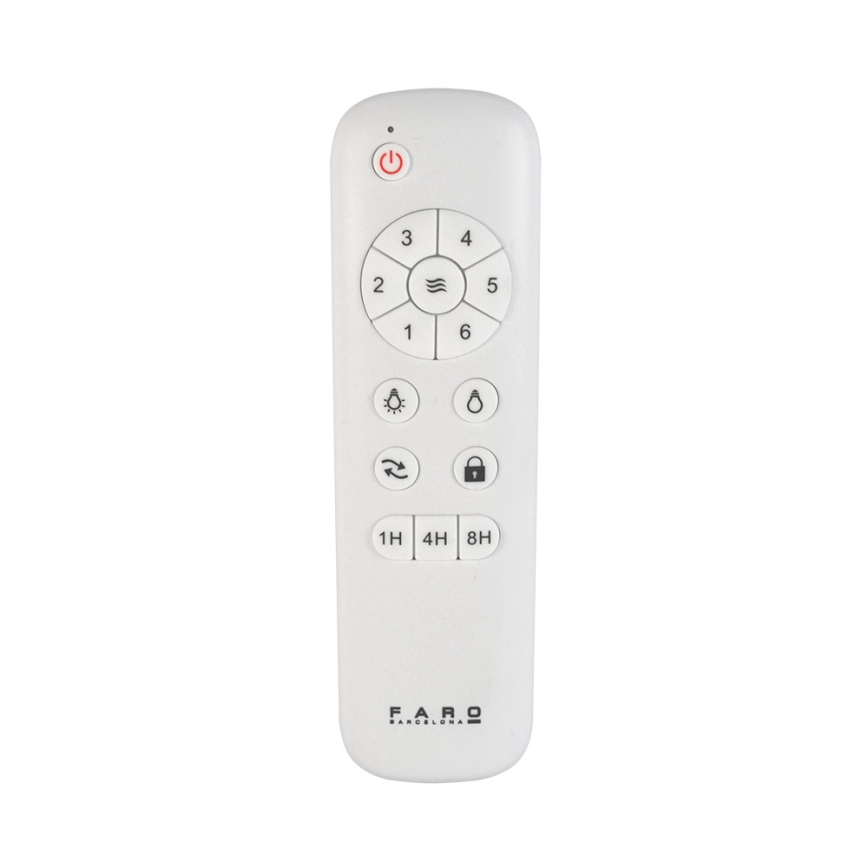FARO 33725 - LED Takfläkt HYDRA LED/20W/230V + Fjärrkontroll