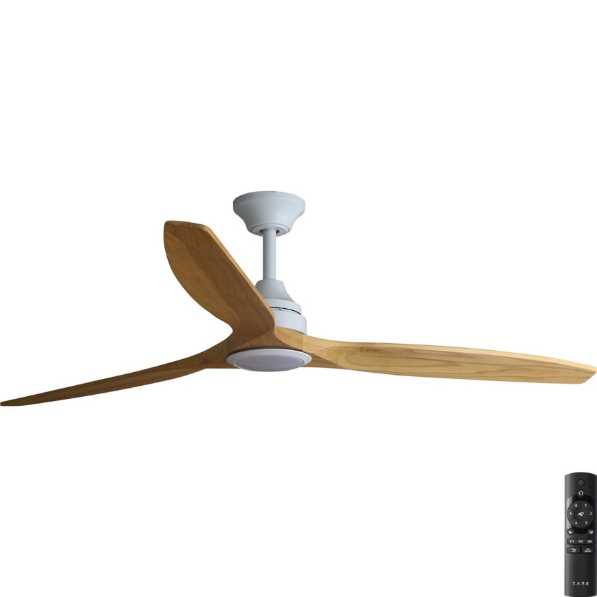 FARO 33727DC - LED Dimbar takfläkt ALO L LED/20W/230V 2700/4000/6500K brun/vit + fjärrkontroll