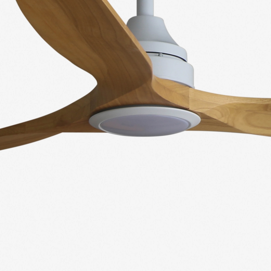FARO 33727DC - LED Dimbar takfläkt ALO L LED/20W/230V 2700/4000/6500K brun/vit + fjärrkontroll