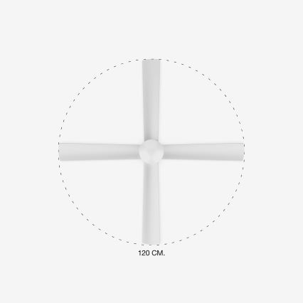 FARO 33756 - LED takfläkt FRASER LED/16W/230V vit + fjärrkontroll