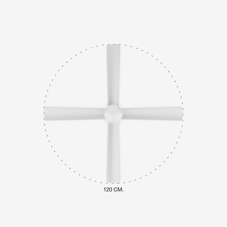 FARO 33756 - LED takfläkt FRASER LED/16W/230V vit + fjärrkontroll