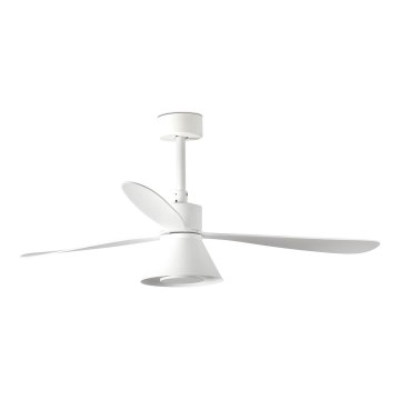 FARO 33760WT-22 - LED Dimbar takfläkt AMELIA L CONE LED/20W/230V 2700/3500/5000K vit diameter 132 cm Wi-Fi Tuya + fjärrkontroll