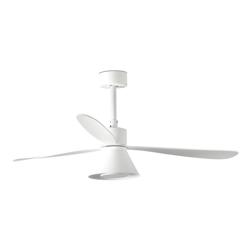 FARO 33760WT-22 - LED Dimbar takfläkt AMELIA L CONE LED/20W/230V 2700/3500/5000K vit diameter 132 cm Wi-Fi Tuya + fjärrkontroll
