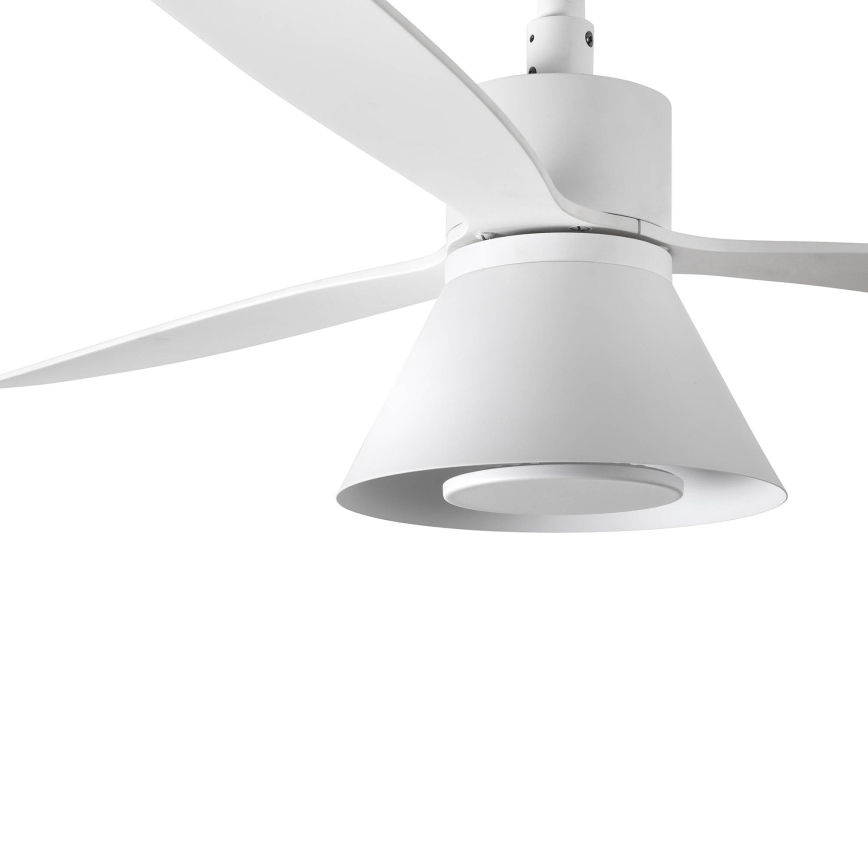 FARO 33760WT-22 - LED Dimbar takfläkt AMELIA L CONE LED/20W/230V 2700/3500/5000K vit diameter 132 cm Wi-Fi Tuya + fjärrkontroll