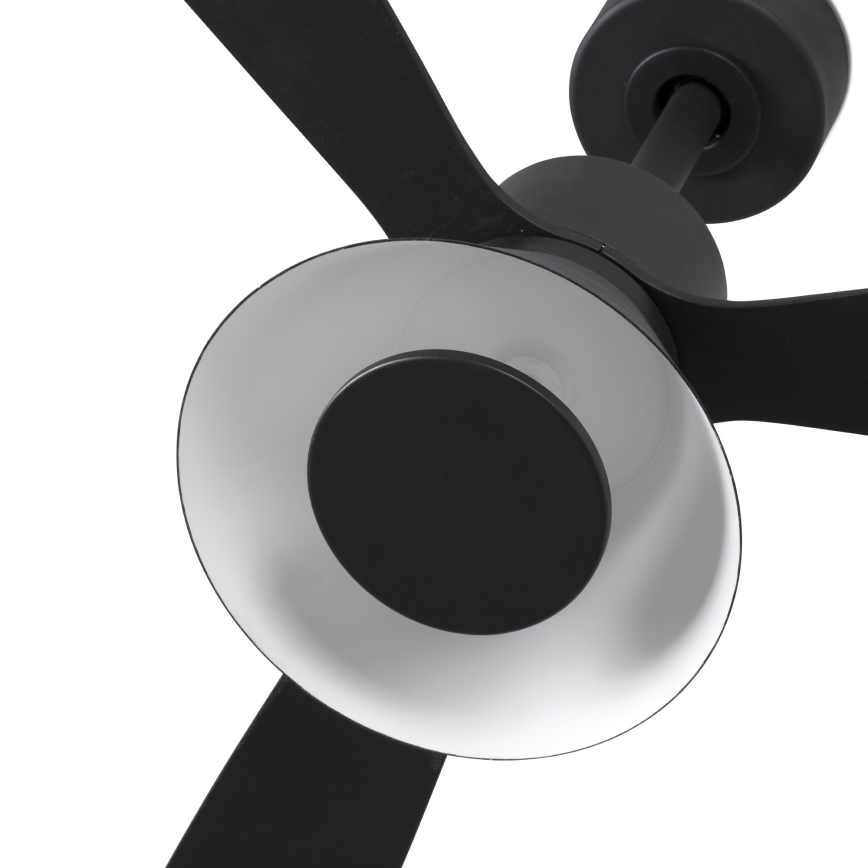 FARO 33761WT-23 - LED Dimbar takfläkt AMELIA L CONE LED/20W/230V 2700/3500/5000K svart diameter 132 cm Wi-Fi Tuya + fjärrkontroll