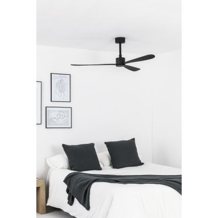 FARO 33761WT - Takfläkt AMELIA L svart diameter 132 cm Wi-Fi Tuya + fjärrkontroll
