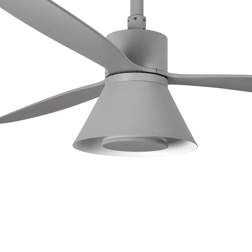 FARO 33762WT-24 - LED Dimbar takfläkt AMELIA L CONE LED/20W/230V 2700/3500/5000K grå diameter 132 cm Wi-Fi Tuya + fjärrkontroll