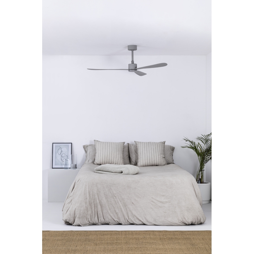 FARO 33762WT - Takfläkt AMELIA L grå diameter 132 cm Wi-Fi Tuya + fjärrkontroll