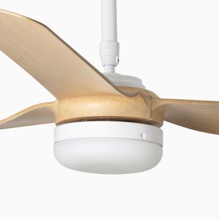 FARO 33816-20 - LED takfläkt PUNT LED/18W/230V Wi-Fi beige/vit + fjärrkontroll