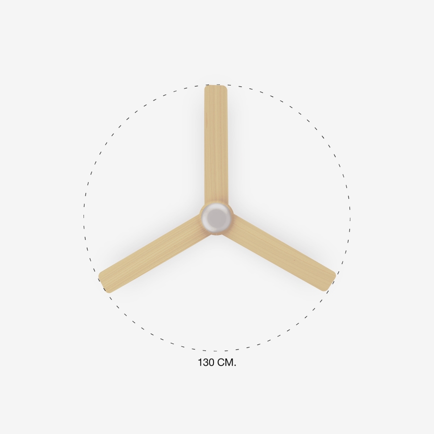 FARO 33816-20 - LED takfläkt PUNT LED/18W/230V Wi-Fi beige/vit + fjärrkontroll