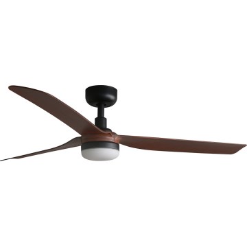 FARO 33817WT-21 - LED Dimbar takfläkt PUNT M LED/18W/230V brun/svart diameter 132 cm Wi-Fi Tuya + fjärrkontroll