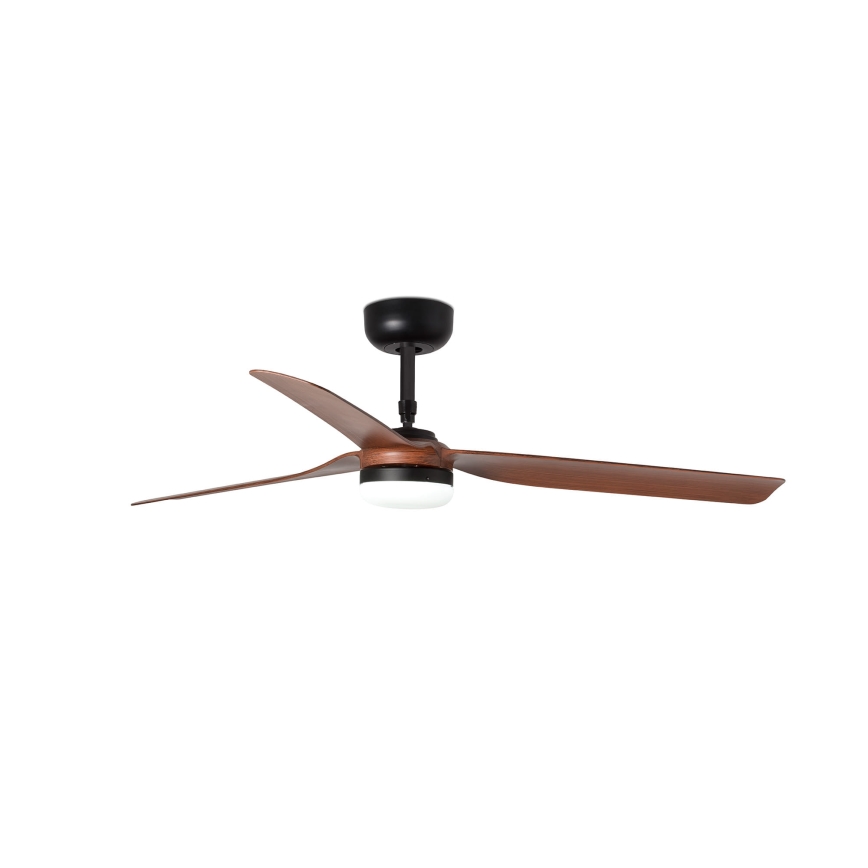 FARO 33817WT-21 - LED Dimbar takfläkt PUNT M LED/18W/230V brun/svart diameter 132 cm Wi-Fi Tuya + fjärrkontroll