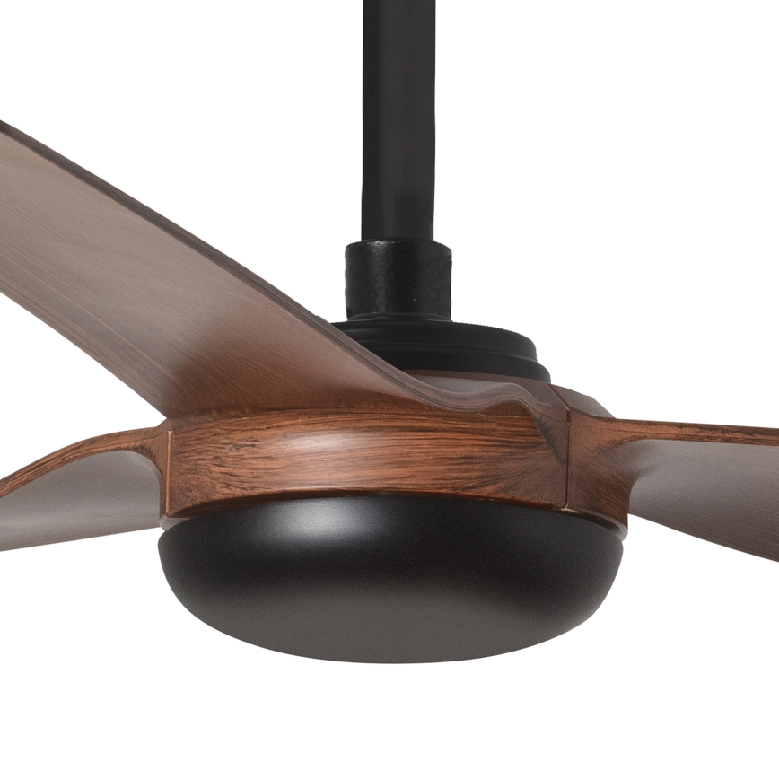 FARO 33817WT - Takfläkt PUNT M brun/svart diameter 132 cm Wi-Fi Tuya + fjärrkontroll