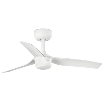 FARO 33820WT-1TW - LED Dimbar takfläkt MINI PUNT S LED/10W/230V 2700/4000/6000K vit diameter 90 cm Wi-Fi Tuya + fjärrkontroll